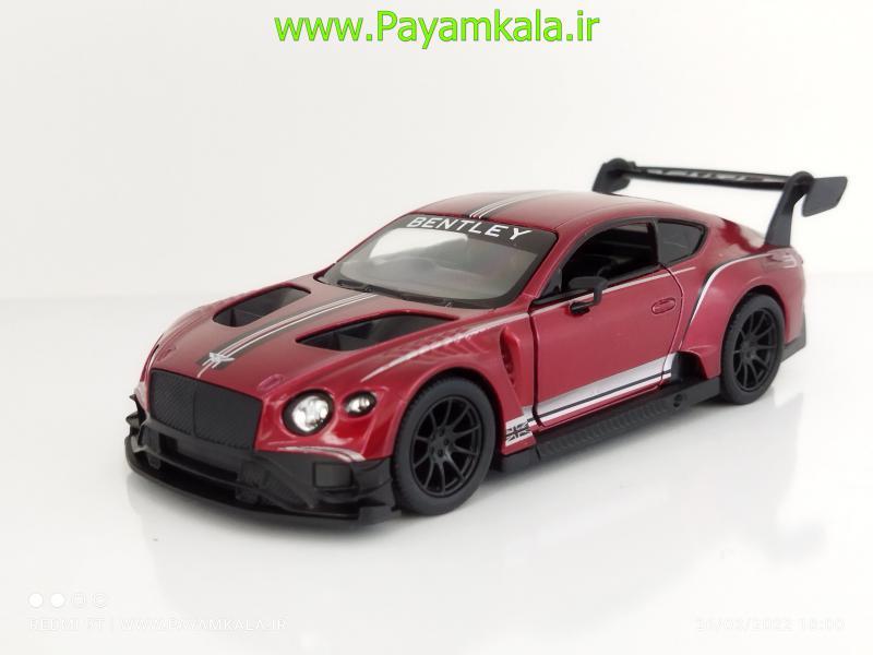 ماشین فلزی بنتلی (BENTLEY CONTINENTAL GT3 KINSMART) قرمز